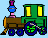 Desenho Comboio pintado por rebeca
