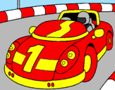 Desenho Carro de corridas pintado por gabryel
