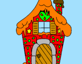 Desenho Casa de caramelo pintado por ana sarah