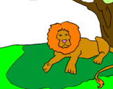 Desenho O Rei Leão pintado por hiury