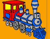 Desenho Comboio pintado por simone
