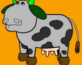 Desenho Vaca pensativa pintado por gonçalo