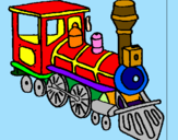 Desenho Comboio pintado por rafaela