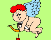 Desenho Cupido pintado por josue elias efigenio da s