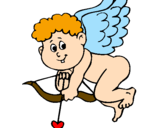 Desenho Cupido pintado por railda