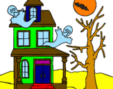 Desenho Casa do terror pintado por                alessnadro