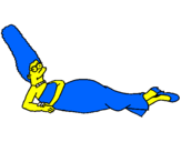 Desenho Marge pintado por s2