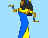Desenho Bailarina egipcia  pintado por Nina