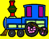 Desenho Comboio pintado por Isael Isaac