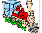 Desenho Comboio pintado por Mateus