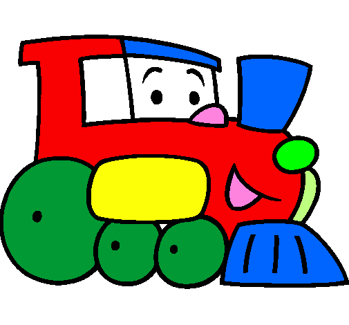 Desenho Comboio pintado por lola