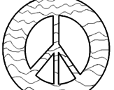 Desenho Símbolo da paz pintado por Marcelo