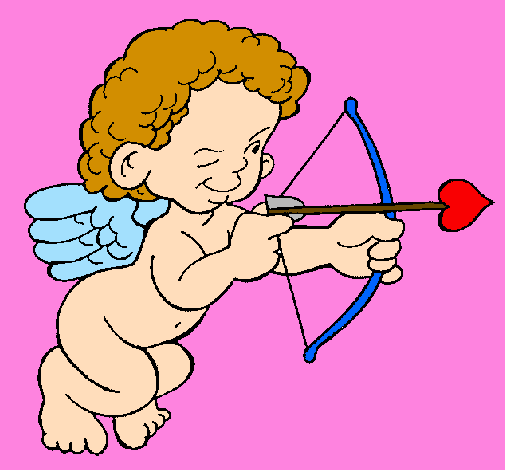 Cupido a apontar com a seta