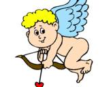 Desenho Cupido pintado por mateus crispolin