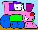 Desenho Comboio pintado por enzo