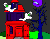 Desenho Casa do terror pintado por GABRIEL FILIPE