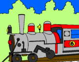 Desenho Locomotiva  pintado por gabriel