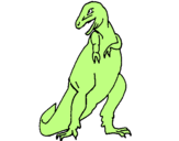 Desenho Tiranossauro rex pintado por lucas