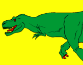 Desenho Tiranossaurus Rex pintado por erik assunçÃO