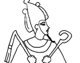 Desenho Osiris pintado por helen