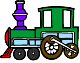 Desenho Comboio pintado por anónimo