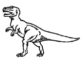 Desenho Tiranossaurus Rex pintado por lucas