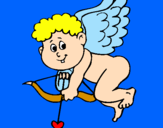 Desenho Cupido pintado por isabelljenniefre