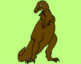 Desenho Tiranossauro rex pintado por biel