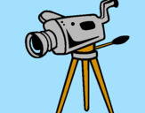 Desenho Câmera de cinema pintado por ROMAO