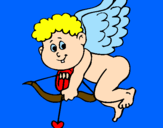 Desenho Cupido pintado por Dayana