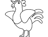 Desenho Galinha pintado por galinha