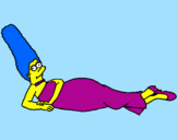Desenho Marge pintado por gabriela  ferreira