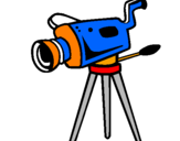 Desenho Câmera de cinema pintado por thiago