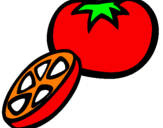 Desenho Tomate pintado por JOAO