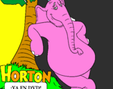 Desenho Horton pintado por Bruna
