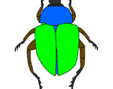 Desenho Escaravelho pintado por tiago lima dias