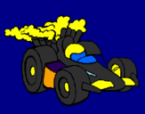Desenho Carro de Fórmula 1 pintado por augusto
