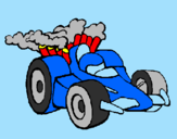 Desenho Carro de Fórmula 1 pintado por victor