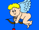 Desenho Cupido pintado por dudinha