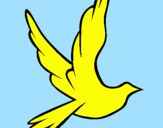 Desenho Pomba da paz a voar pintado por Brena