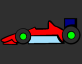Desenho Fórmula 1 pintado por Lucas