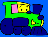 Desenho Comboio pintado por liliana love