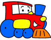 Desenho Comboio pintado por Luisa