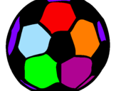 Desenho Bola de futebol pintado por rafael