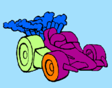 Desenho Carro de Fórmula 1 pintado por kevin