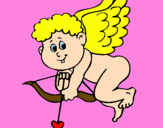 Desenho Cupido pintado por gleice