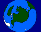 Desenho Planeta terra pintado por samuel
