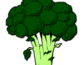 Desenho Brócolos pintado por flavia brócolis