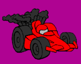 Desenho Carro de Fórmula 1 pintado por GUILHERME,JULIA E YAGO