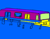Desenho Passageiros à espera do comboio pintado por kauan
